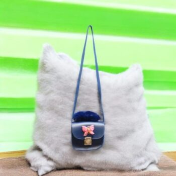 Girl's Blue Studded Crossbody Bag - 1 Pc