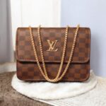 Stylish Girl’s Brown Leather Crossbody Bag – 1 Pc