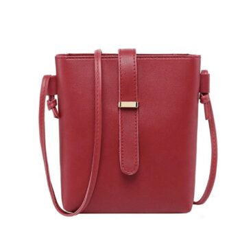 Stylish Girl's Crossbody Bag - 1 Pc Maroon Minimalist Design