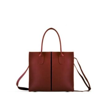 Stylish Maroon PU Leather Shoulder Bag for Girls – 1 Pc