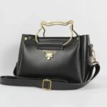 Girl’s PU Leather Plain Hand Bag