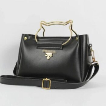 Girl’s PU Leather Plain Hand Bag