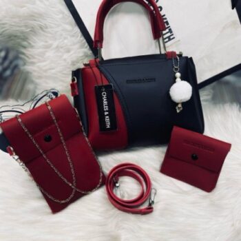 Women’s Rexine Plain Hand Bag Set