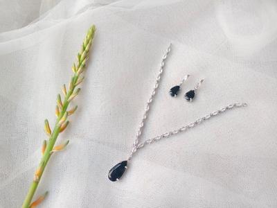 Modern Design Silver Plated Pendant Set with Zircon – 3 Pcs