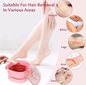 Pink Brazilian Wax Heater for Painless Hair Removal